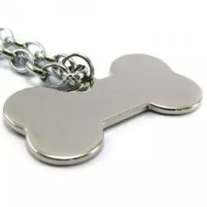 강아지 인식표 뼈다귀 이름표 펜던트 목걸이 대 12개 강아지 산책 외출 인식표 이름표