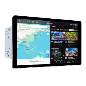 카플레이 및 안드 오토가 탑재된 8인치 더블 딘 카 스테레오 13 라디오 블루투스 미러 링크 AM/FM SWC 서브우퍼 출력 JY UTD80N8 을 갖춘 8GB 128GB 오디오 수신기