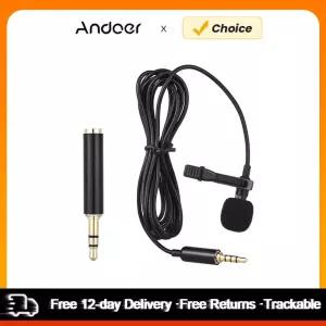 Andoer EY-510A iPad 안드로이드 스마트 폰 DSLR 카메라 PC 용 미니 휴대용 클립 온 옷깃 Lavalier 콘덴서