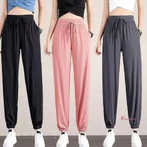 여자 고무줄바지 밴딩 아이스바지 조거 배기wxy815