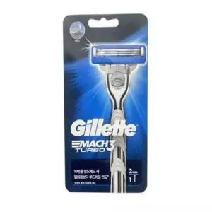 질레트면도기 질레트 면도기 마하3 터보(면도날2개입)