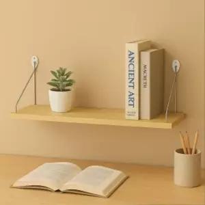 공간데코벽선반(50x15cm)(내추럴우드)무타공선반 벽선반 인테리어선반