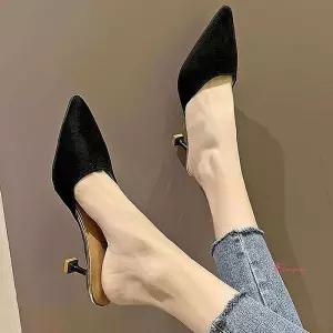 여성 편한 웨지힐 블로퍼 물펌프스힐 신발 굽있는abc685