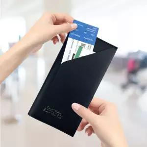 슬림 여권지갑 지폐 티켓 보관 여행용 커버 포켓 YpT8+8NbH