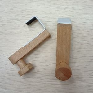 주방 캐비닛 후크 수건 옷 코트 욕실 액세서리 보관 걸이 도어 백 홀더 철제 나무 랙 정리대