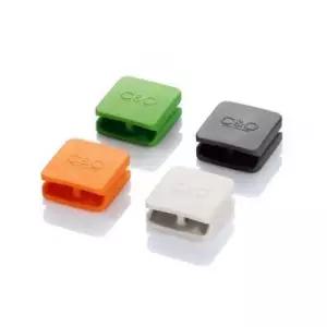 심플한 사무용품 케이블클립(M) (OR.IV) 줄감개 케이블 정리 시스맥스