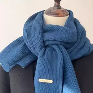 WL (별별창고) 골드라벨 니트머플러 부드러운 머플러 무지 니트