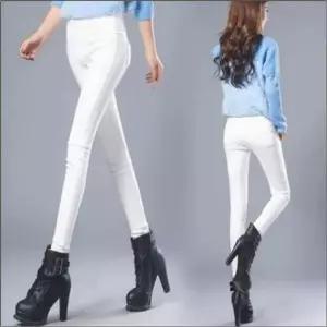 퍼 팬츠 바지 밴딩 방한 여자 스키니 겨울 레깅스 기모안감