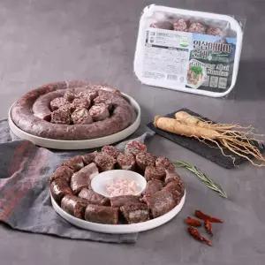 Fresh 전통 수제 인삼아바이순대 슬라이스 500g x2개