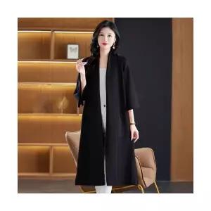 여자 롱 가디건 카디건 트렌디 7부 니트 아우터 봄 가을 무릎 스웨터 ST3