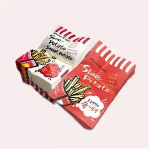 V 슈감자 종이 봉투 100장 일회용 튀김 음식 포장 식품