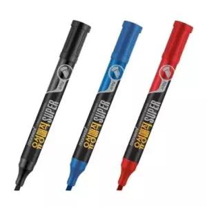 [문구] 모나미 슈퍼 유성매직 사각촉 청색 12개입 33576