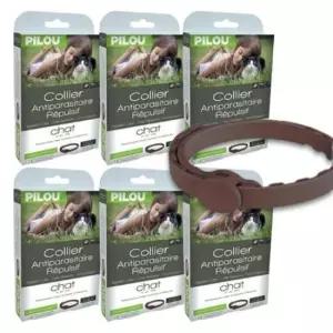 [반려] 고양이 천연 해충방지 목걸이 어덜트 6P 진드기 모기