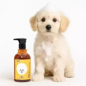 [반려] 퓨어포펫 진정케어 PH6.5 애견샴푸 무실리콘 올인원