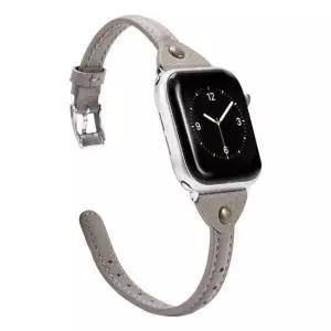 스마트워치 슬림형 가죽 스트랩 / 레더 밴드 6 5 4 SE