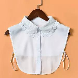 여성 자수 페이크 카라 승마 목 이너 웨어 셔츠 코디 STH9+1rmT