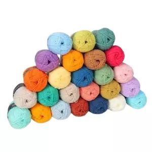 부드러운 코튼 뜨개질실 뜨개실 인형실 뜨개꽃다발 뜨개실 뜨개질실