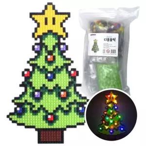 디폼블럭 8mm 크리스마스 트리 LED 패키지 T10성탄 놀이 조립완구 재미있는 장난감