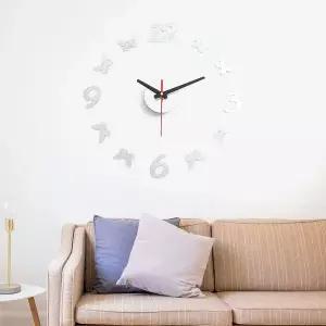 나비정원 붙이는 DIY 벽시계 저소음 인테리어시계