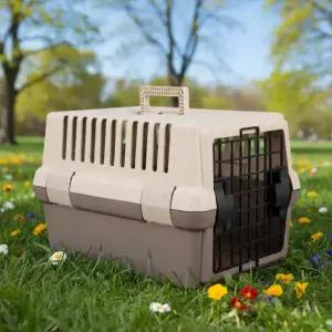 푸르미 브라운 강아지 고양이 켄넬 캐리어 이동장