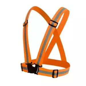 안전조끼 버클 야광 반사 안전조끼띠(오렌지)/ 형광 안전벨트