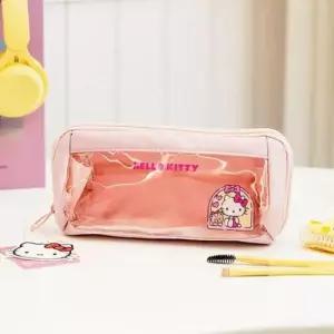 [문구/오피스] 산리오 투명 파스텔 파우치-헬로키티