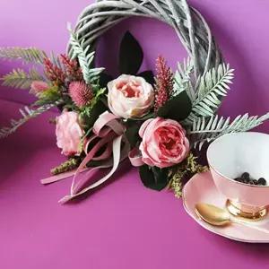 샤르망 블룸 리스 조화리스 조화가렌더 벽걸이소품