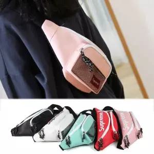 여행용 미니 보조백 메쉬 메신저백 귀여운 힙색 남자숄더백