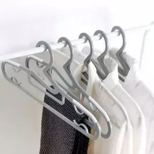 [생활] 의류수납 100P 논슬립 슬림 옷걸이-그레이화이트