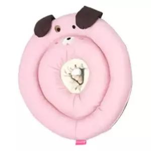[반려] 넥카라 핥음방지 쿠션 S 고양이 핑크 강아지 깔대기