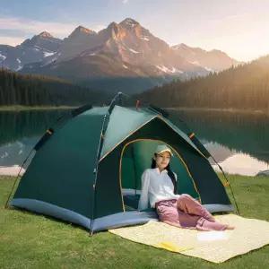 손쉽고 편리한 원터치 캠핑텐트 2-3인용 원터치 텐트