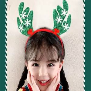 RT리빙 루돌프 머리띠 초록색 크리스마스소품