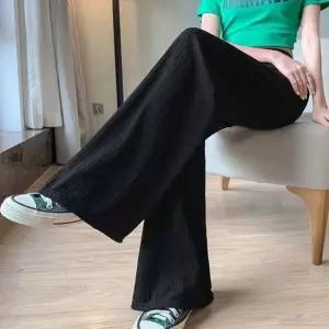 여자 여름 쿨원단 플리츠 주름 통바지 와이드 밴딩팬