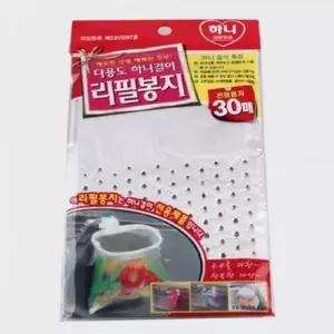 ( )다용도 하니걸이 리필봉지 싱크대 음식물쓰레기 봉투 거치형 비닐팩 30매_24864313