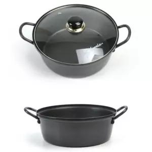 감자탕냄비 경질 매운탕 찌개냄비 전골냄비 뚜껑포함 30cm 14호