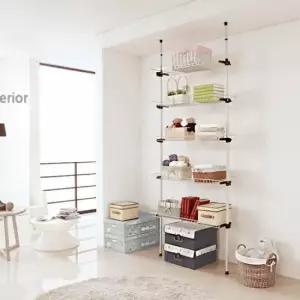 튼튼한행거 세탁기 5단선반 행거 고정식옷걸이 605행거