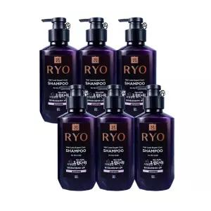 려 자양윤모 9EX 샴푸 중건성두피용 400ml x6개