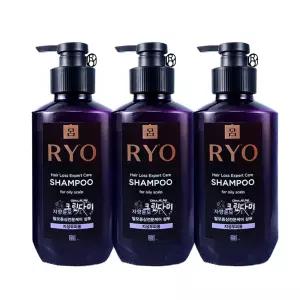 려 자양윤모 9EX 샴푸 지성두피용 400ml x3개