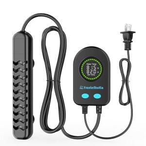 한레슈카 잠수식 수족관 히터 100W / 200W / 300W / 500W, 고온 보호 기능이 있는 어항 히터 및 바닷물이나 담수를 떠날 때 자동 전원이 꺼지는 거북이 수조 히터