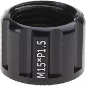 자전거 스루 액슬 너트 M12M15 스레드 허브 튜브 샤프트 꼬치 캡 앞뒤 바퀴 사용하기 쉽게 포크 퀵 릴리스