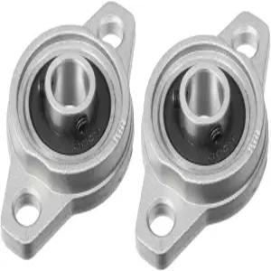 uxcell 2pcs KFL000 10mm 아연 합금 자체 정렬 베개 블록 플랜지 베어링