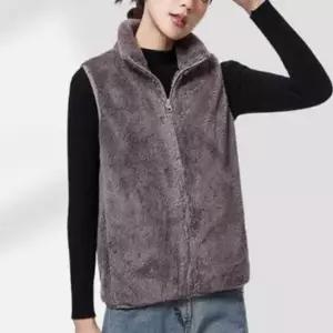 퍼 보송보송 조끼 경량 뽀글이 반목 집업 여성 이너