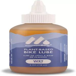 마운틴플로 바이크 윤활유 - 습윤 식물성 및 생분해성 0 석유 빠르고 매끄러움 승차 조건 중간에서
