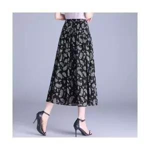 여자 치마 롱 여름 A라인 우산 쉬폰 통기성 얇은 플리츠 러블리한 인기2