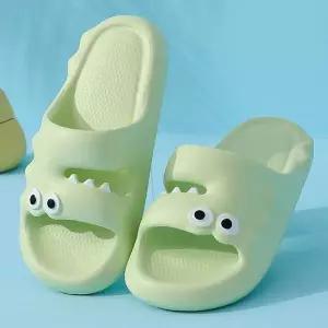 [에이치플러스몰]WL 말랑쿠션 악어슬리퍼 층간소음방지 거실화 실내화