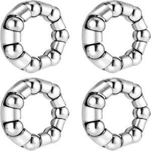 제이션 자전거 베어링 3/16인치 x 7 휠 리테이너 교체용 부품 4Pcs 앞 뒷축 수리 액세서리