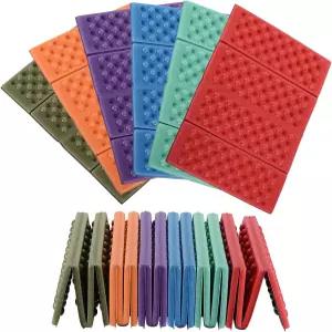 파티킬 접이식 쿠션 시트 12팩 캠핑 시팅 패드 15 x1 방수 XPE 폼 야외 매트 피크닉 하이킹 경기장 여행용