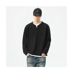 남성용 니트 댄디 카디건 커플 터틀넥 칼라넥 장식 스포M1