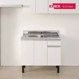 에넥스 유닉 DIY 소형 싱크대 스텐레스 서랍 개수대 1000 (일반