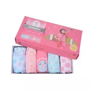 편안한 착용감 면100 여아삼각팬티 5매입 내의 여자아이용 아동 주니어